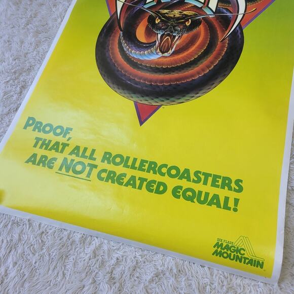 Vintage Disney Magic Kingdom Viper Poster 80s 90s - Picture 3 of 10